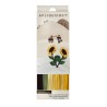 Kit Girasoles: Precut stabilizer, Hand dyed fabrics